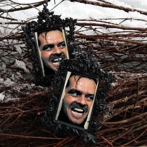 The Shinning Jack Nicholson Earrings Stephen King Book Lover Jewelry Ove…